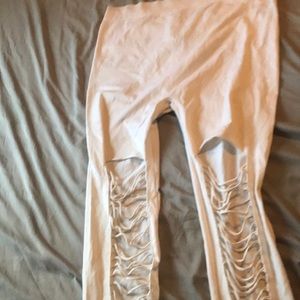 White leggings